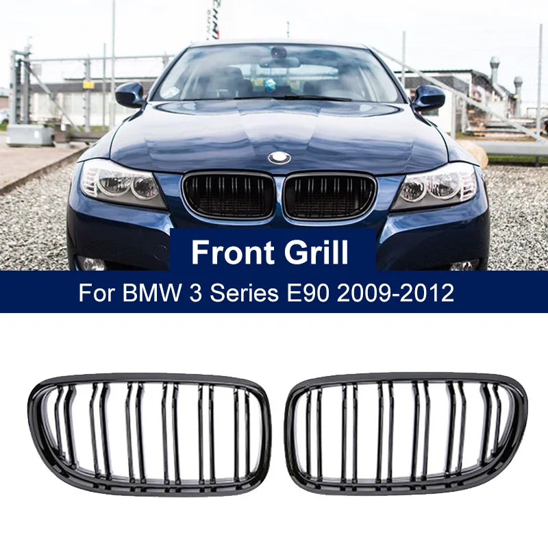 

Car Front Kidney Grille Grill Double Line for BMW E90 E91 LCI 3 Series Sedan Wagon 325i 328i 335i 335xi 330i 330xi 2009-2012
