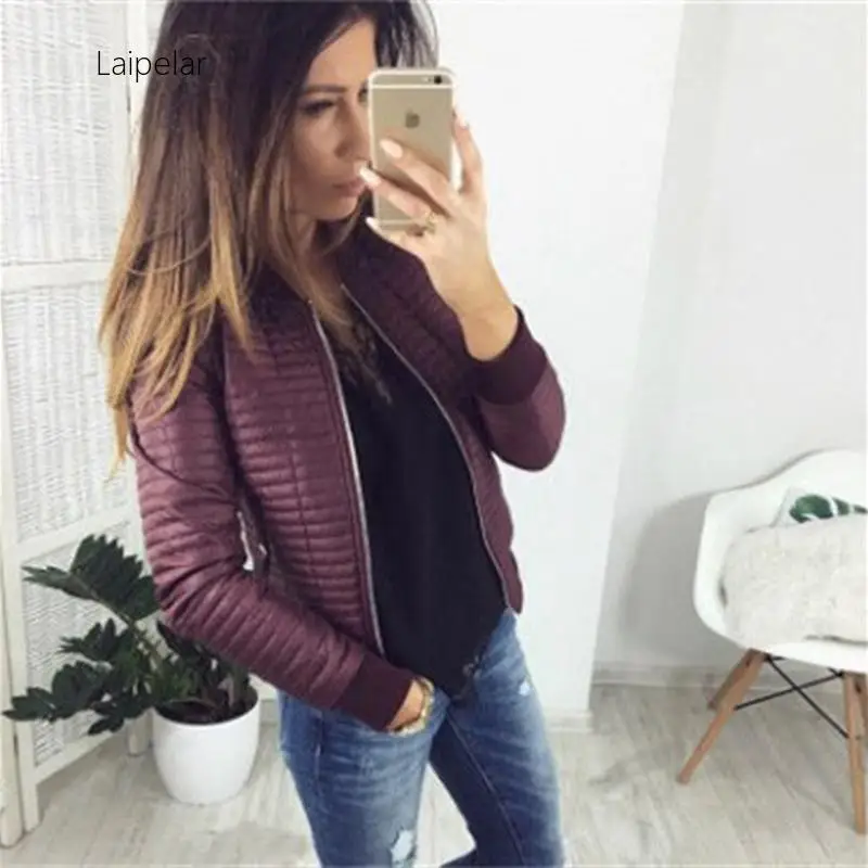 

Laipelar New Women Short Jacket 2019 Casual Cotton Autumn Coat Women Warm Spring Black Ladies Basic Jacket Clothes Outerwear