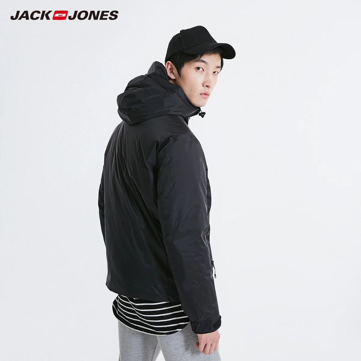 Мужской повседневный спортивный пуховик с капюшоном JackJones | 218412528|Мужские парки|