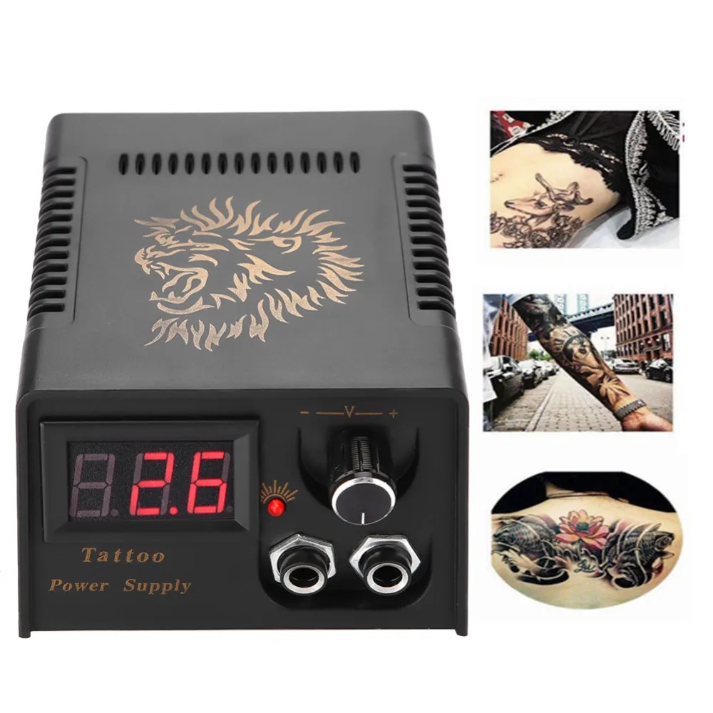 

Professional Digital LCD Tattoo Power Supply High Quality Black Tattoo Power Supply For Tattoo Machine gun Tattoo Power Supply