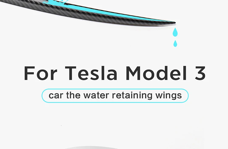 LUCKEASY автомобиль ABS водоудерживающие крылья для Tesla модель 3- купе производительность спойлер багажника КРЫЛО