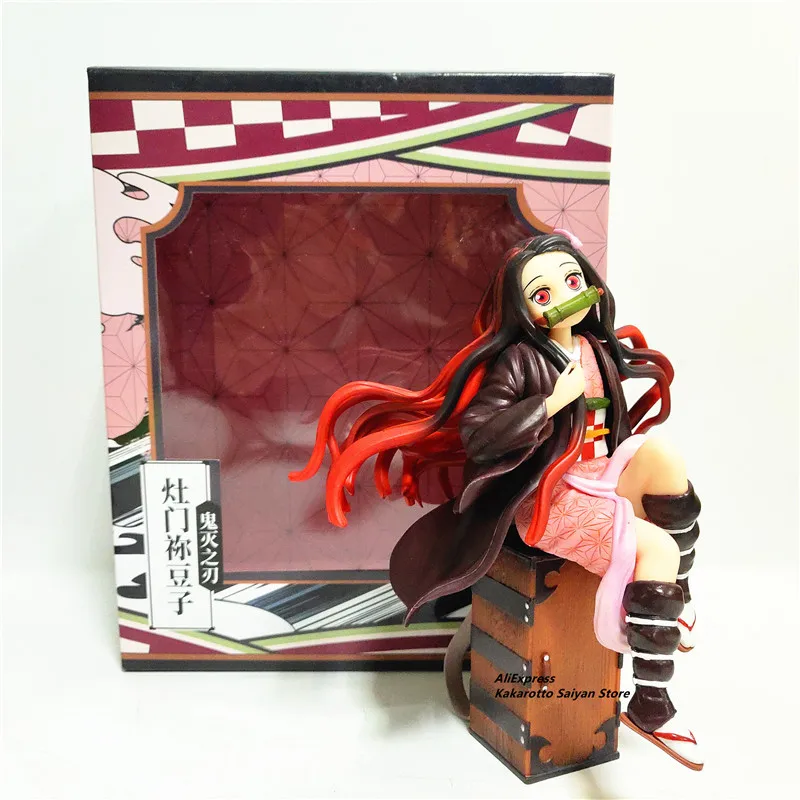 Kimetsu no Yaiba Nezuko Tanjirou Zenitsu фигурка 1/8 ПВХ модель игрушки Demon Slayer Аниме Дракон изменения фигурка игрушки - Цвет: with retail box