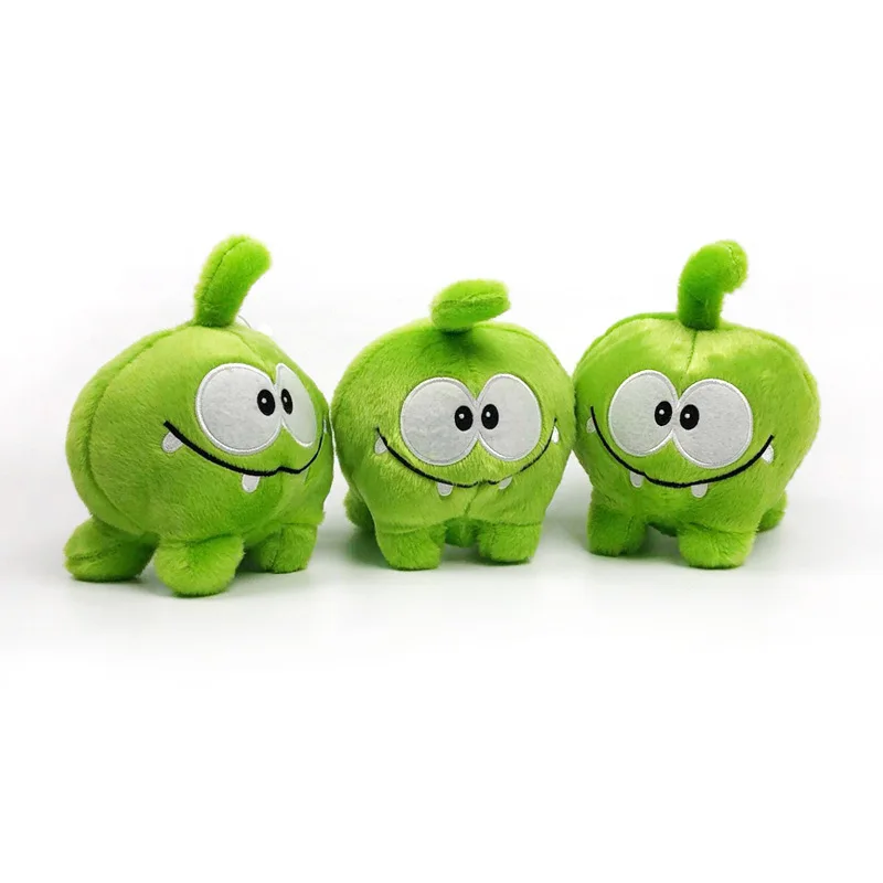 Кукла Плюшевая Om Nom 20 см мультяшная Зеленая лягушка конфеты монстр мягкая