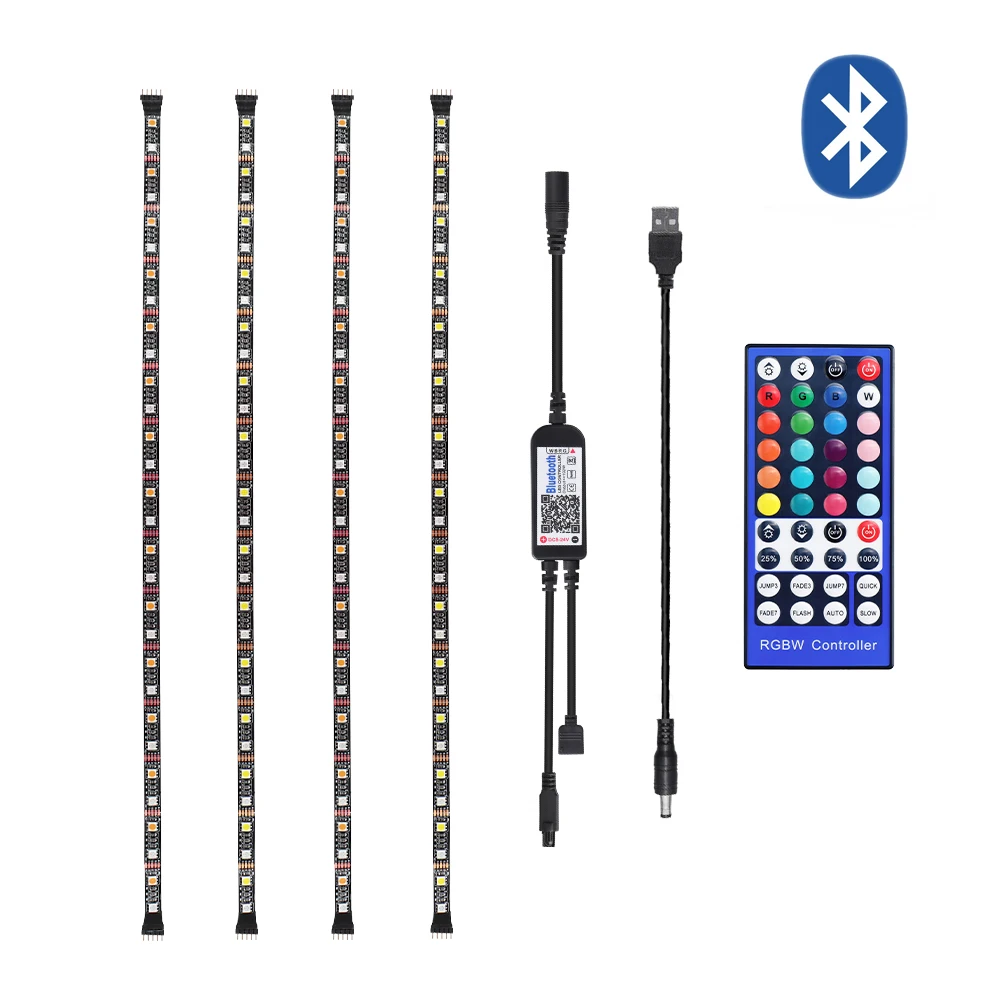 USB Led RGBW RGBWW светодиодный светильник DC5V Светодиодная лента IP20 IP65 с 40 клавишами ИК