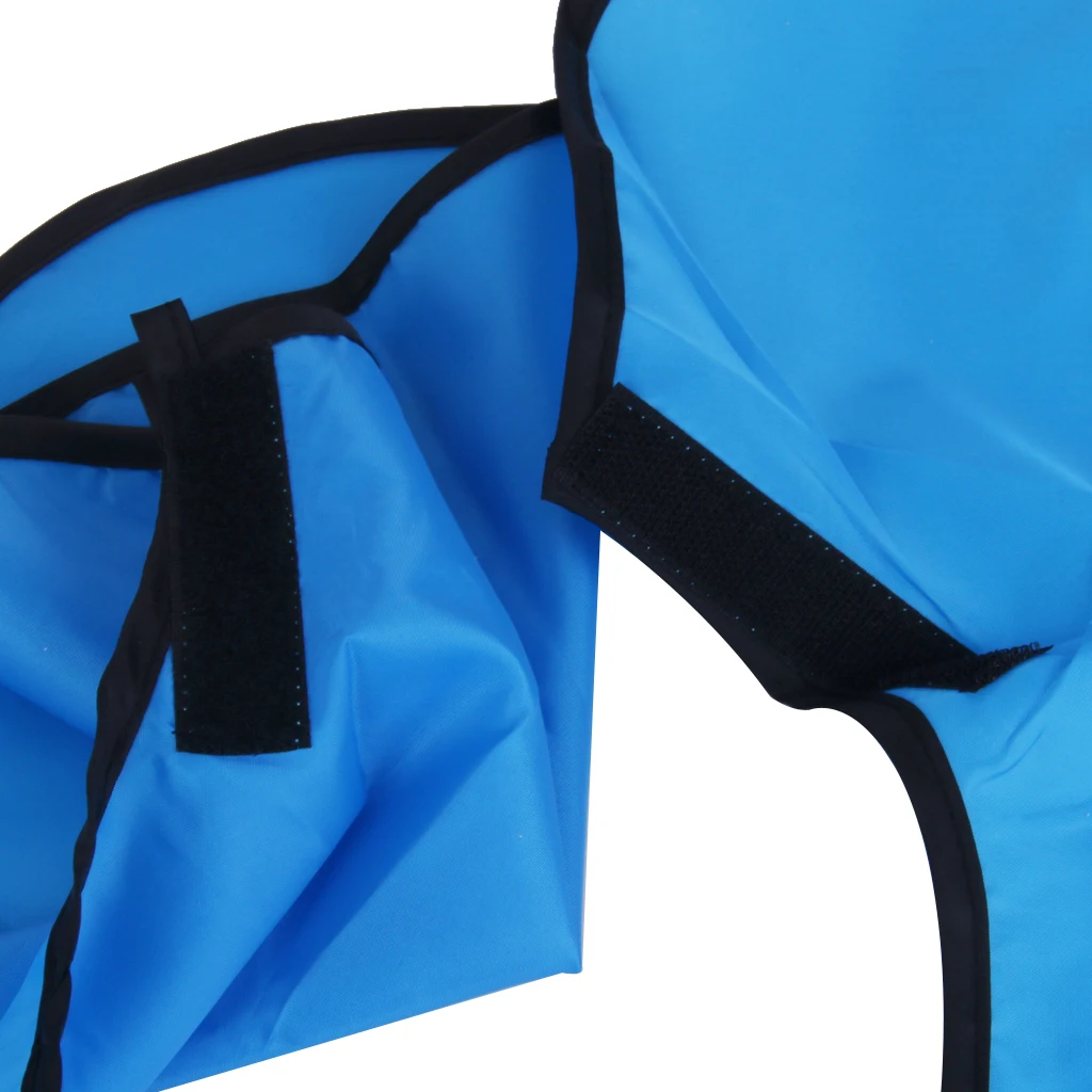 

Ultra Thin Lightweight Waterproof Cloth Hair Cape Hairdressing Gown Cloth Cover 23.6x 31.5inch Blue