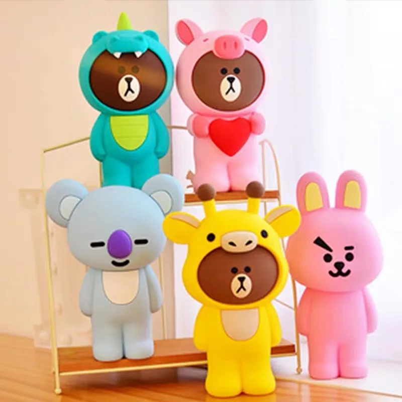 VN Silicone bag women 2019 new Korean leisure bear mobile phone cute women's shoulder Messenger |