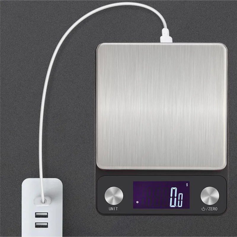 Цифровые карманные весы с умным касанием кухонные зарядным устройством и USB