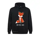 Для лисы Саке забавное животное Шутка Подарок семейный свитшот для мужчин летние толстовки спортивные свитера с длинным рукавом 2021