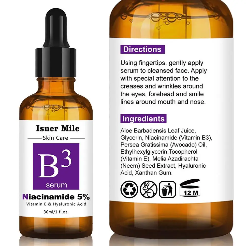 Niacinamide витамин B3 Сыворотка для восстановления гиалуроновой кислоты укрепляющая