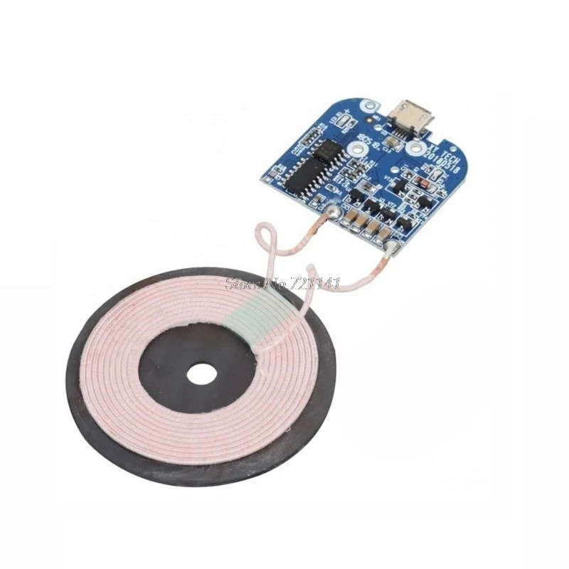Qi Wireless Charging Standard Receiver Charger Module For Micro USB Mobile Phone Board DC 5V 2A 10W Electronic DIY | Электронные