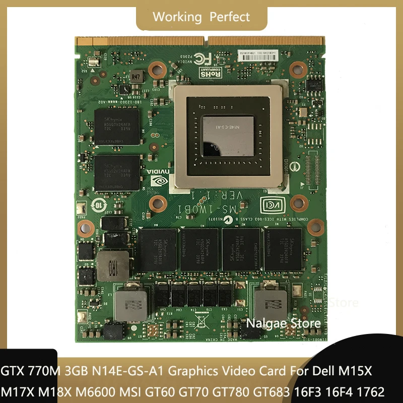original gtx 770m gtx770m n14e gs a1 3gb graphics card for dell alienware m17x m18x for msi gt60 gt70 gt780 display video card free global shipping