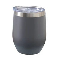 12oz u shaped stainless steel thermos cup double layer red wine pot belly cup leak proof portable thermos cup