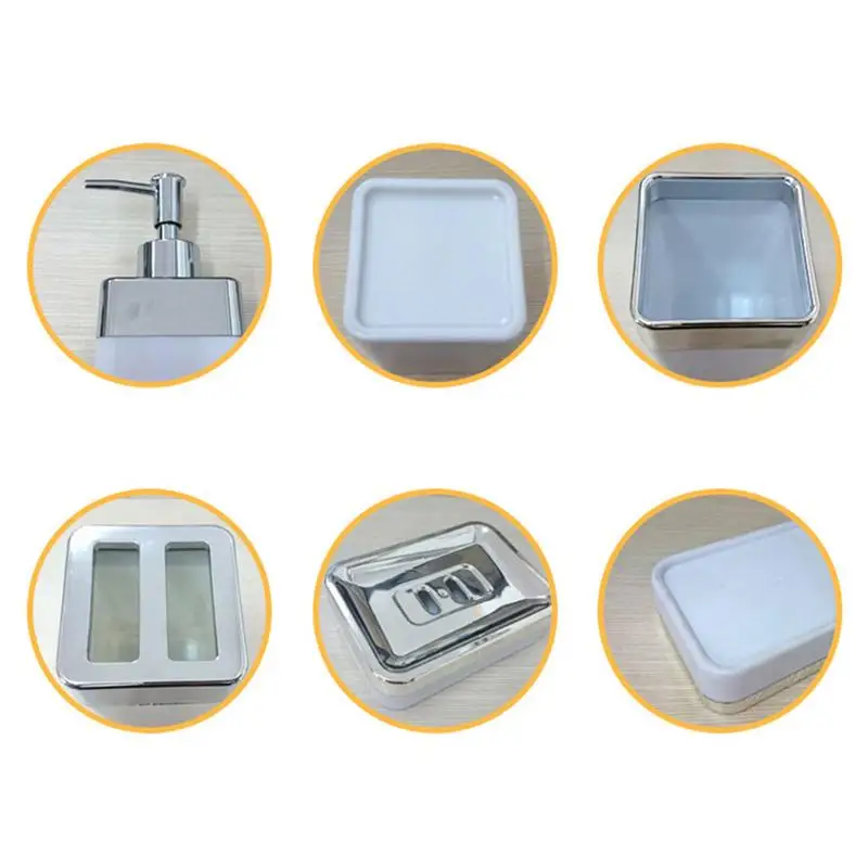 5 шт./компл. набор аксессуаров для ванной чашки держатель зубной щетки мыльница