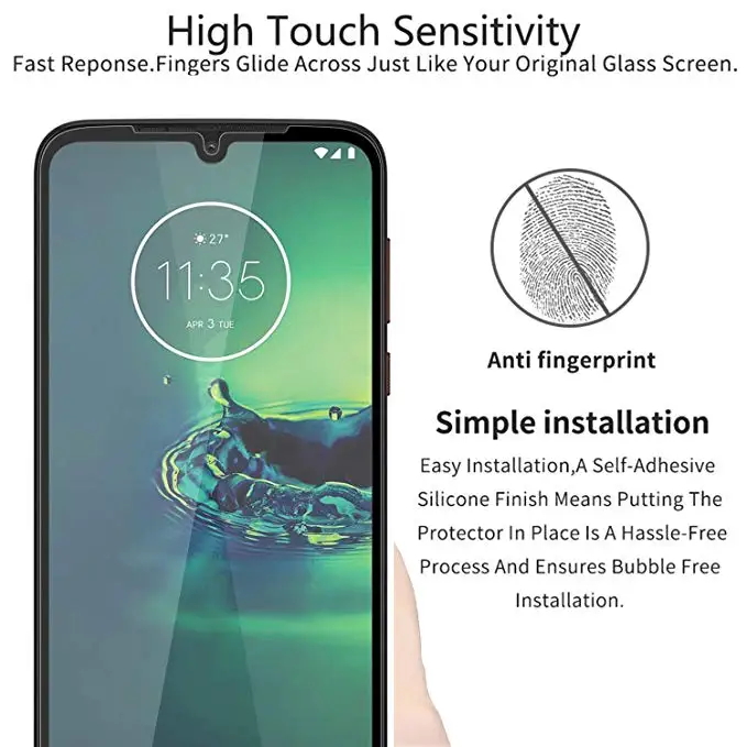 2-в-1 задняя пленка + закаленное стекло для Motorola Moto G8 Plus Защитное экрана на Play |