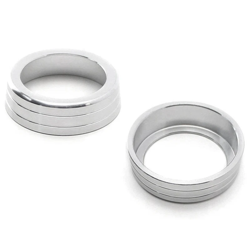 2 шт. Серебряный AC климат контроль кольцо ручки крышки совместимы для 2016 Up 10Th Gen Honda