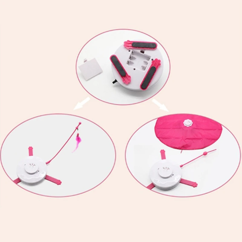 Игрушка для кошек 2 в 1 мобильная мышь перо палочка сумасшедшая игрушка