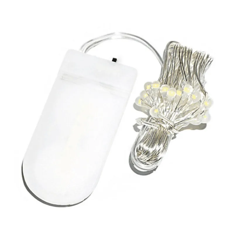 Светодиодная гирлянда из медной проволоки на батарейках длина 1 м 2 3 | Дом и сад