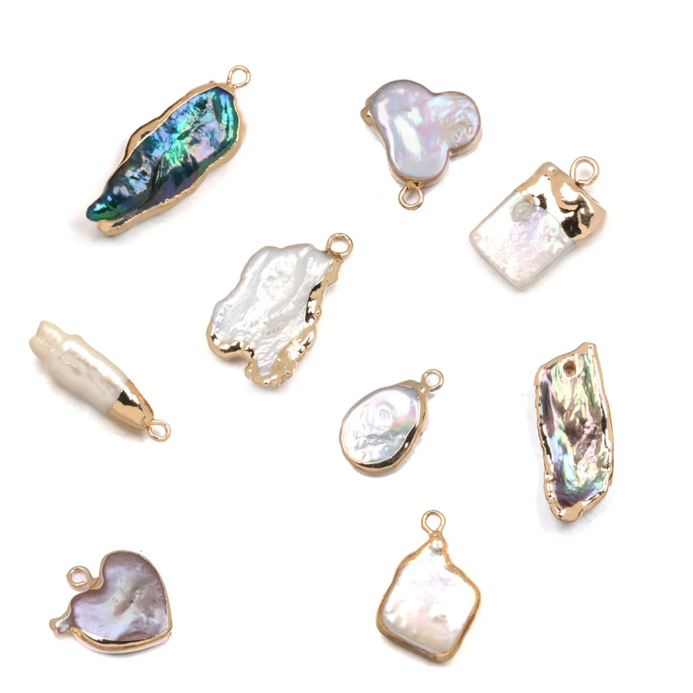 Необычный Соединитель с двумя отверстиями Подвески из натурального