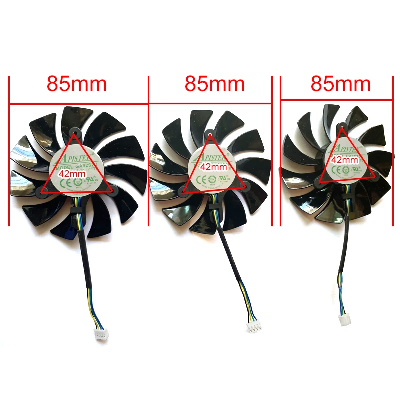 

3pcs GA92S2U 85MM 4PIN RTX2060 GPU Fan For ZOTAC GeForce RTX 2060 Extreme PLUS RTX 2070 SUPER-8GD6 Extreme PLUS Cooling Fans