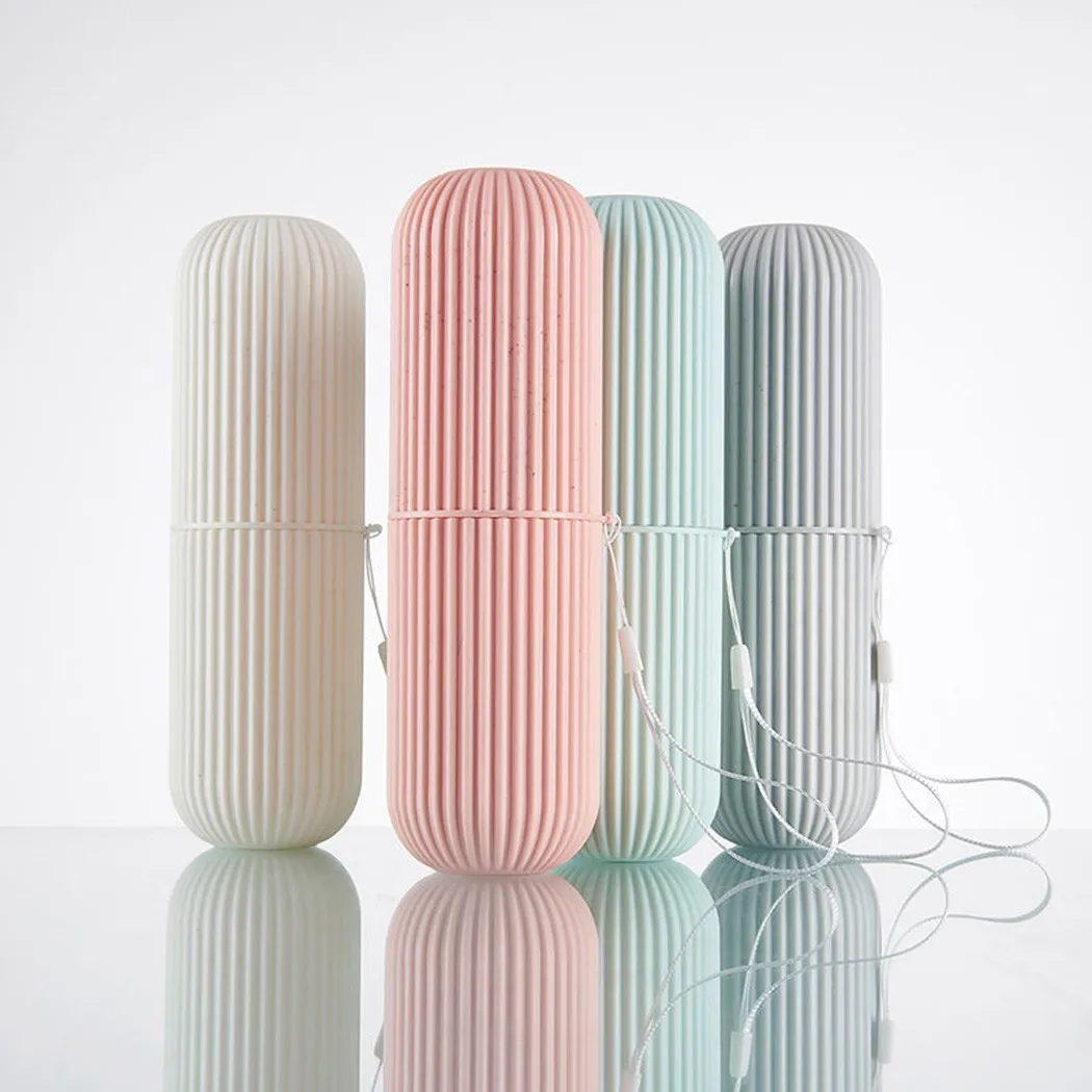 

Travel Portable Toiletries Household Storage Cup Portable 16*6cm Toothbrush Box Toothpaste Box Storage Box
