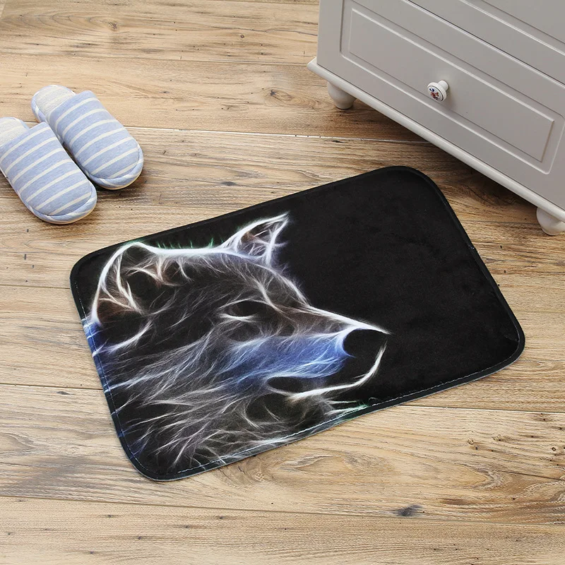 Голова животного портрет кухонная полоска комната прикроватный коврик