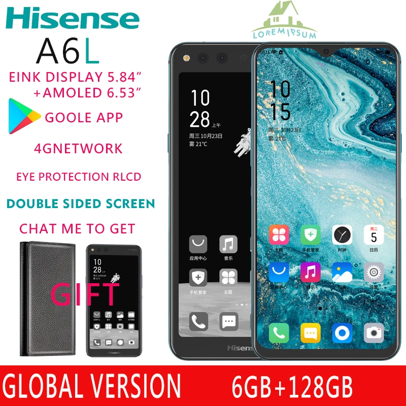 

Смартфон Hisense A6L, Snapdragon 660, Android 9,0, 6,63 дюйма, AMOLED + 5,84 дюйма