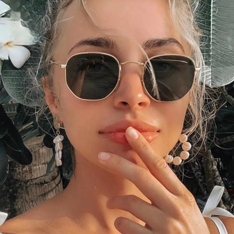 

2021 New Metal Classic Vintage Women Sunglasses Luxury Brand Design Glasses Female Driving Eyewear Oculos De Sol Masculino