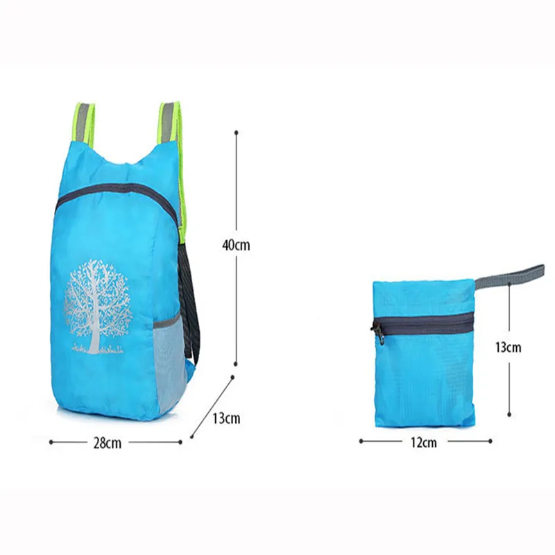 

Durable Folding Packable Lightweight Travel Hiking Backpack Daypack Running Belt Bags Waterproof Outdoor Sports Bags