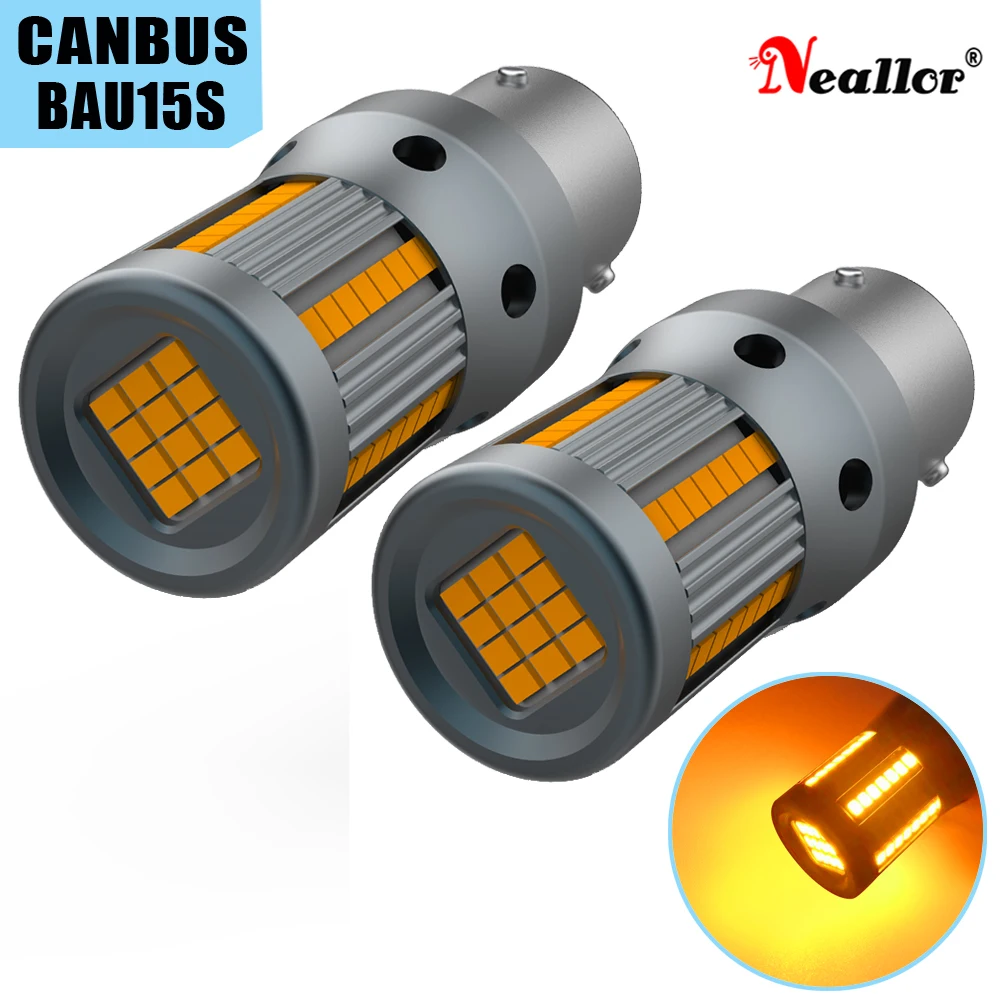 

2x P21W LED Canbus 1156 BA15S BAU15S PY21W Bulb W21/5W T20 7443 7440 WY21W 6500K White Brake Light Reverse Lamp DRL Turn Signal