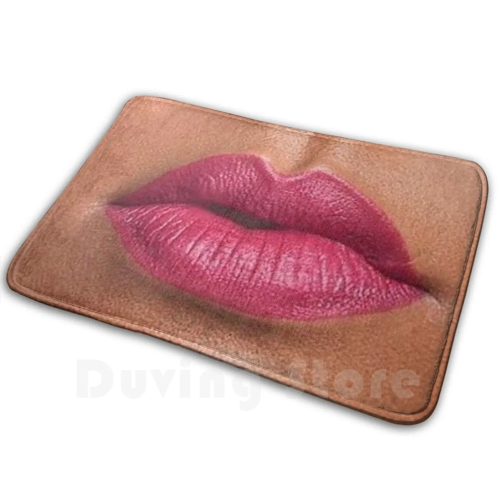 С губами коврик подушка Мягкий Нескользящий блеск для губ