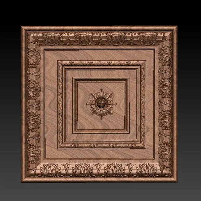 Художественная рамка 3d STL модель для фрезерного станка с ЧПУ гравировальный