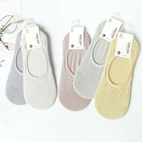5 pairs women s spring and summer pure color low cut liners socks mesh low top thin cotton low top invisible socks