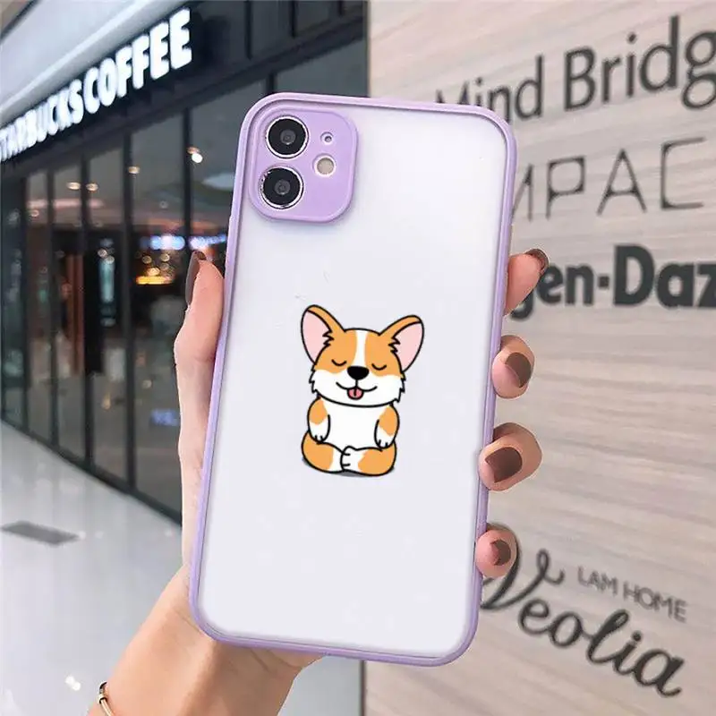 

Shiba Inu Dog cute funny cartoon Phone Case matte transparent For iphone 7 8 11 12 plus mini x xs xr pro max cover