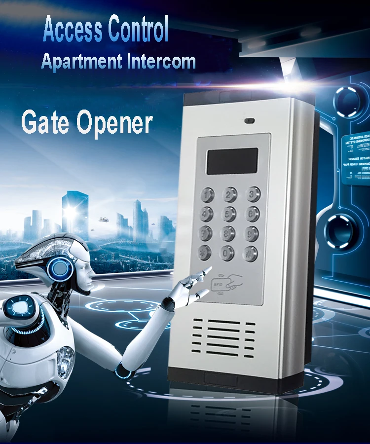 Система контроля доступа 3G GSM Intercom поддерживает RFID карту для квартир 200