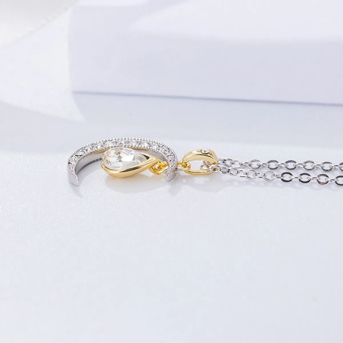 

ERIN High quality SWA New Moon Pendant Necklace
