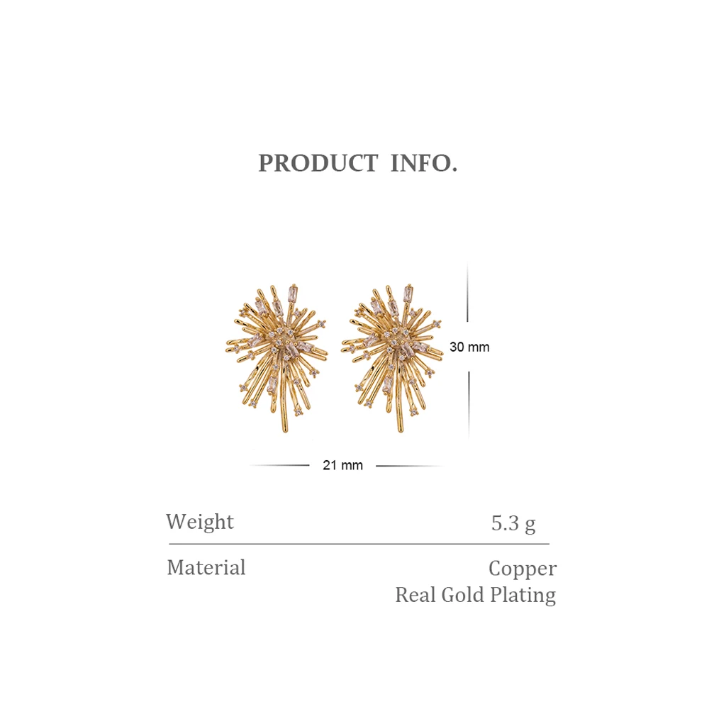 Yhpup новые деликатные блестящие серьги с цирконием кубической огранки