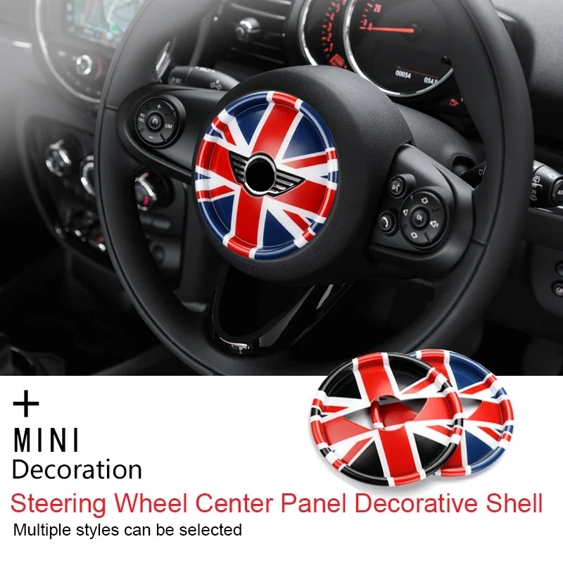 Steering Wheel Center Panel Car Sticker Decal Cover Stickers for MINI COOPERS ONE+ F54 F55 F56 F60 F57 Countryman Clubman | Автомобили и