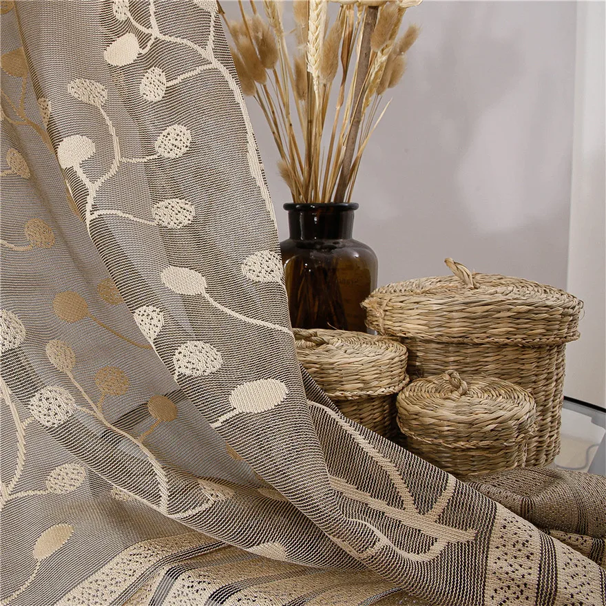 Современная затеняющая сетка YokiSTG прозрачная фототкань для гостиной спальни