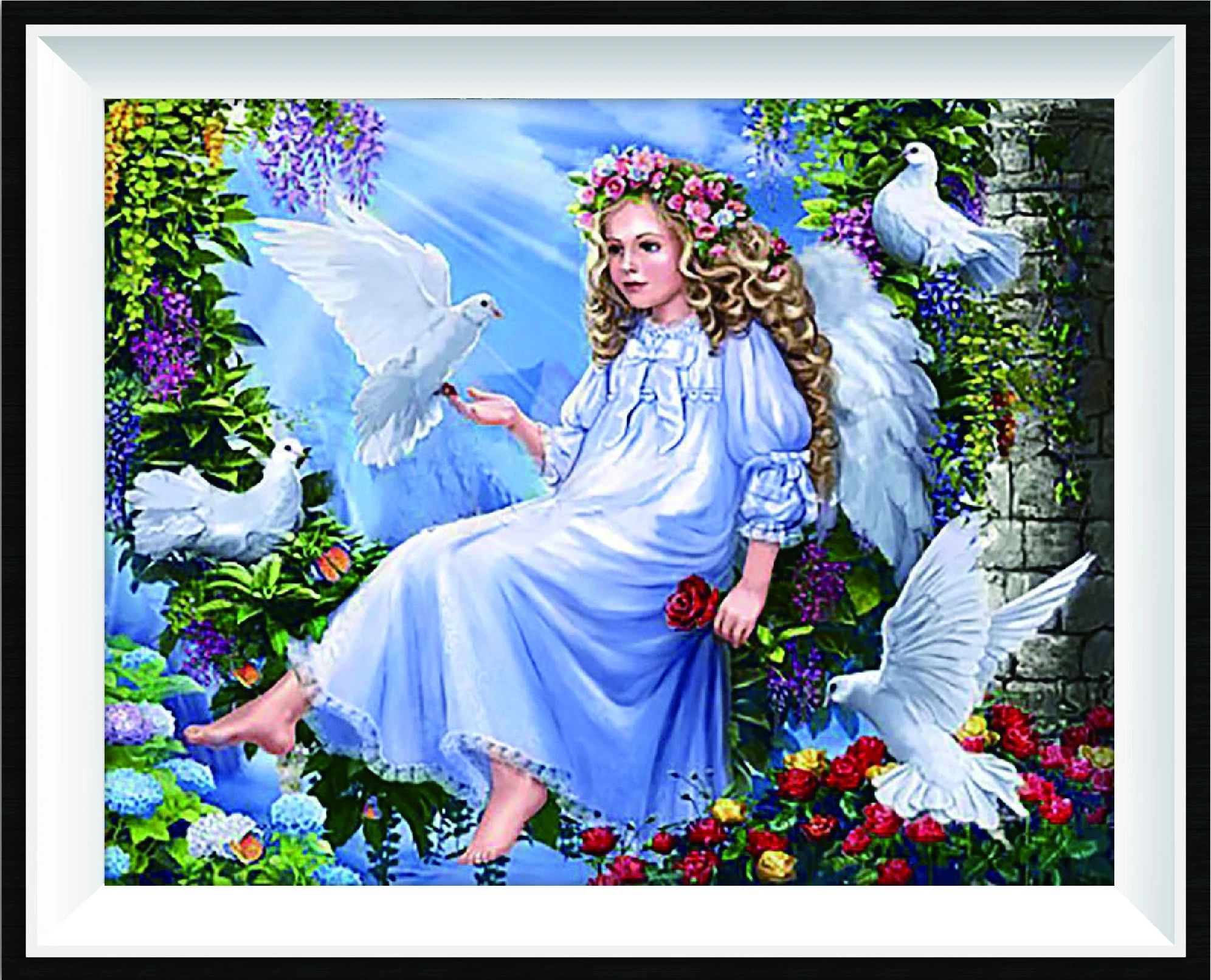 5D AB Алмазная картина высокого качества кристальная вышивка красивый Ангел