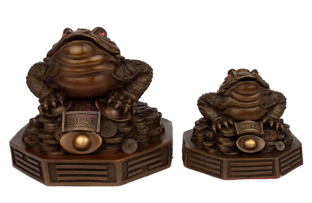 

A toad ornaments gossip fortune opening gifts Home Furnishing feng shui ornaments copper decoration
