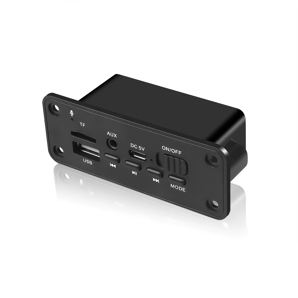 Kebidu Bluetooth 5,0 MP3 плеер декодер плата 2x3 Вт динамик автомобильный fm-радио модуль 5 в TF USB AUX аудио для автомобиля громкой связи