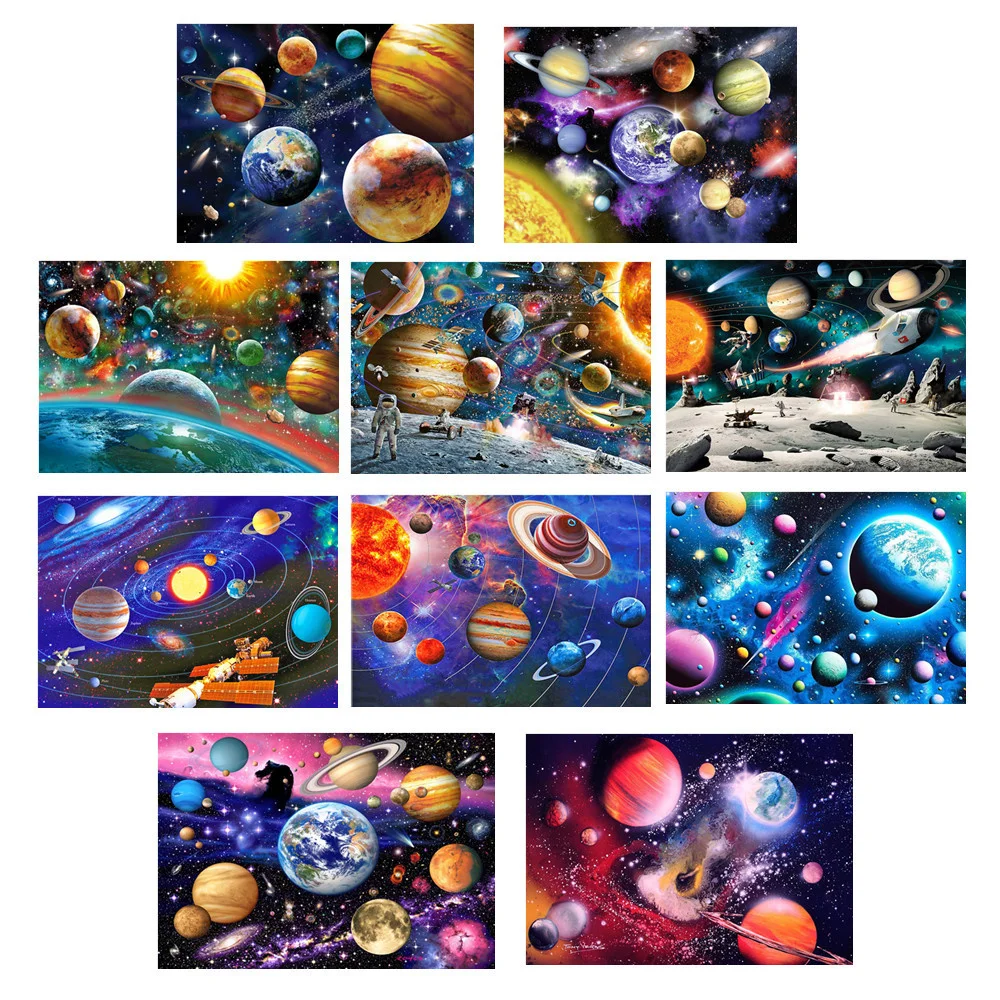 

5D draw space circle drill full drill DIY star astronaut cross stitch decorative painting for sale