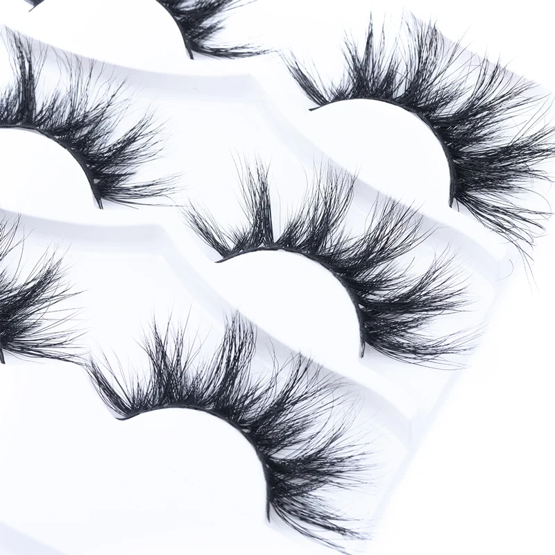 25 мм 3D норковые полноразмерные ресницы Объемные пушистые натуральные длинные
