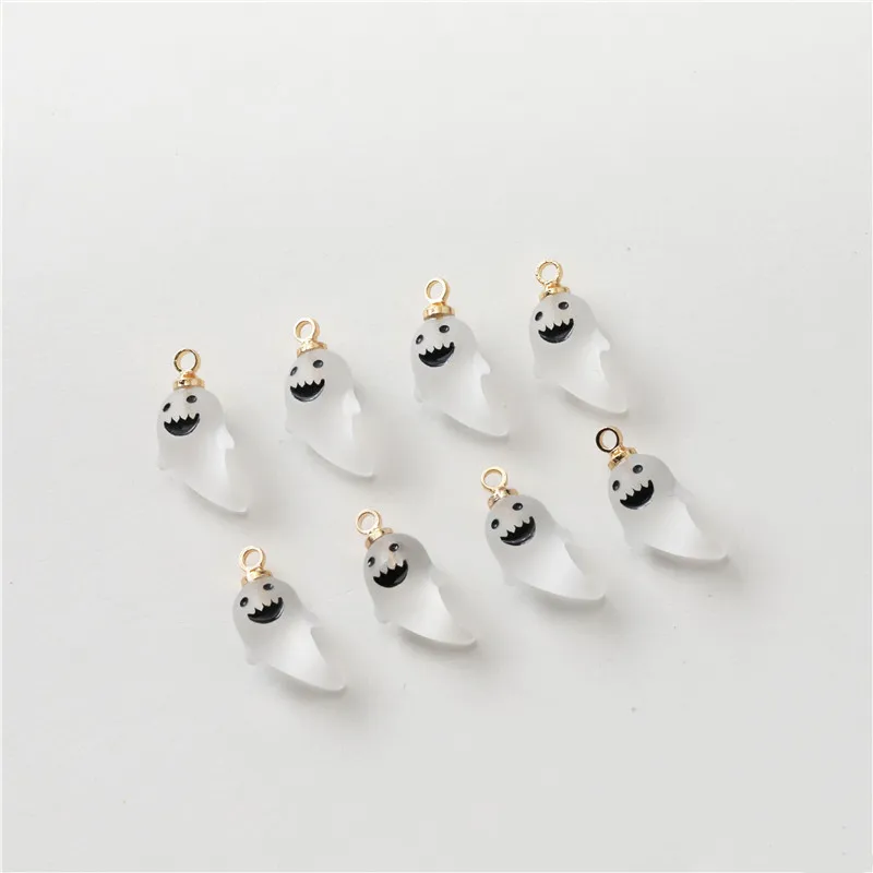 Хэллоуин стиль 30 шт./лот мультфильм призрак тыква форма смолы подвески diy