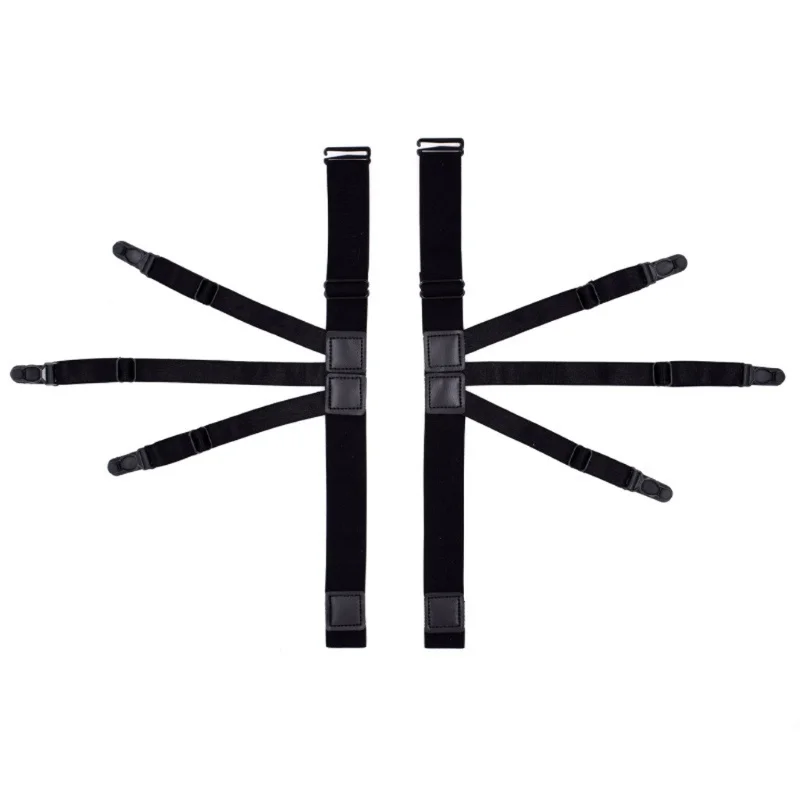 Helisopus 1 пара мужские рубашки держатели Чулки с поясом нейлоновые эластичные