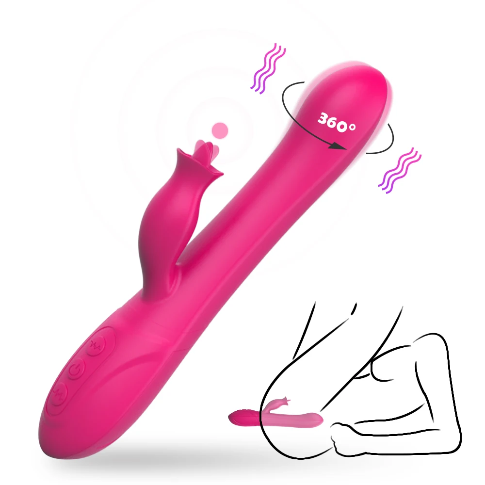 Секс-игрушки вибратор фаллоимитатор для женщин сосание языка Стимуляция клитора