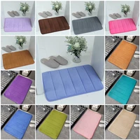 simple solid color floor mats toilet bathroom water absorption door mats household entrance porch foot mats can be customized