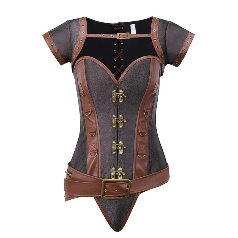 Стимпанк корсет сексуальный готический женский винтажный Ретро корсетный