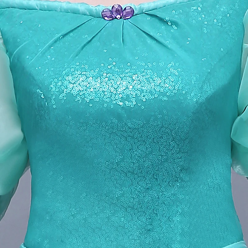 Элегантное платье принцессы Ариэль с героями мультфильмов нарядное для