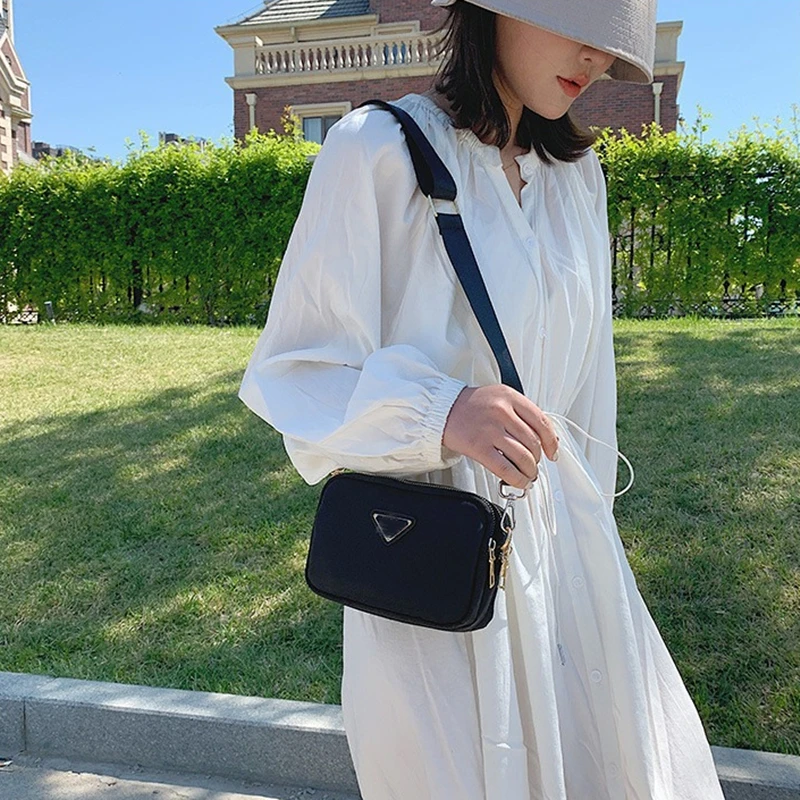 Роскошная дизайнерская однотонная женская сумка на плечо с клапаном лаконичная